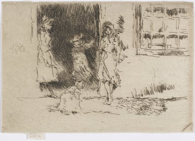 Cottage Deur, ca. 1884-86 door James Abbott McNeill Whistler